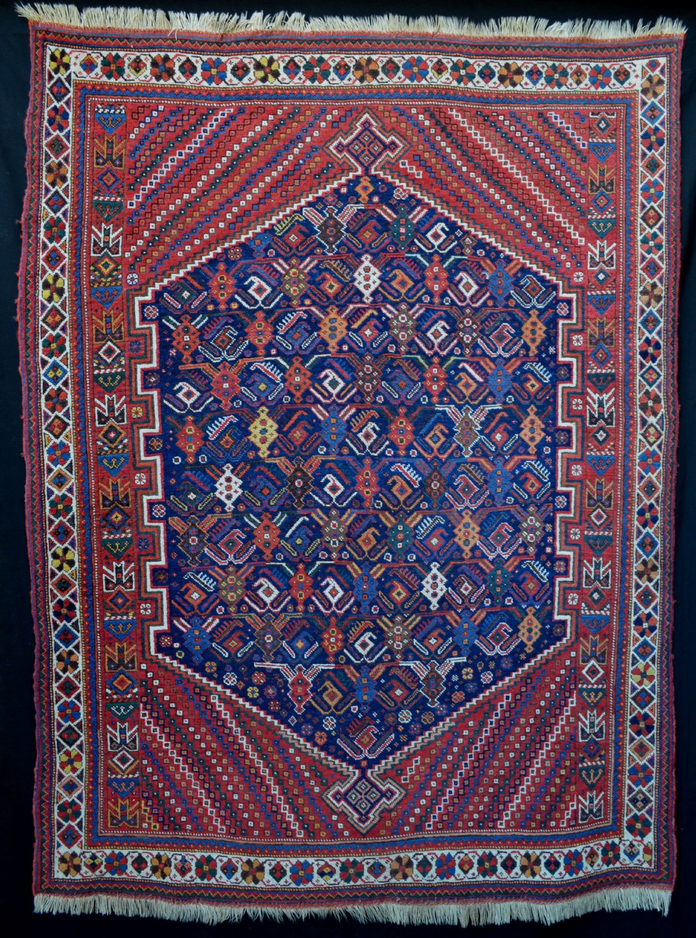 antique afshar rug kerman province south persia