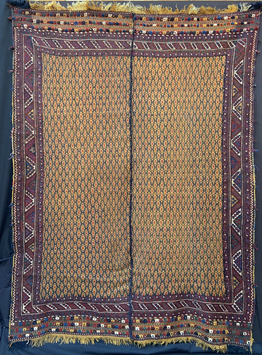 antique soumak flatweave afshar nomads kerman province southern persia
