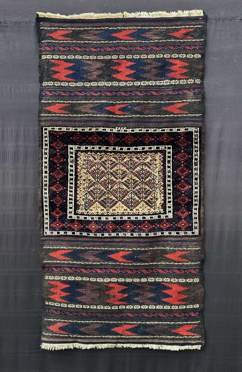 antique dining sofreh baluch salar khani tribe khorassan province northeast persia