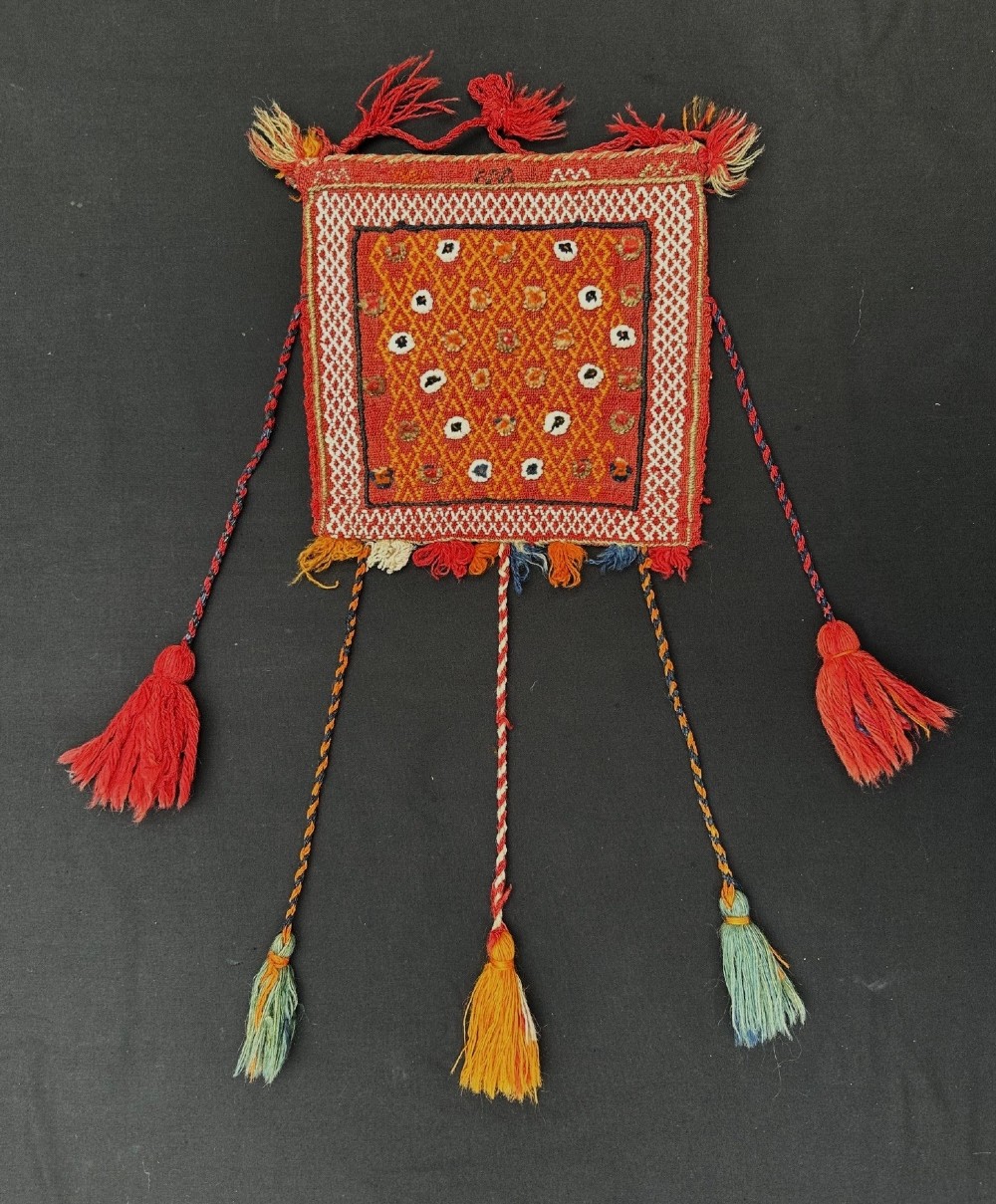 antique vanitybag qashqa'i confederacy darrehshuri tayefeh fars province southwest persia