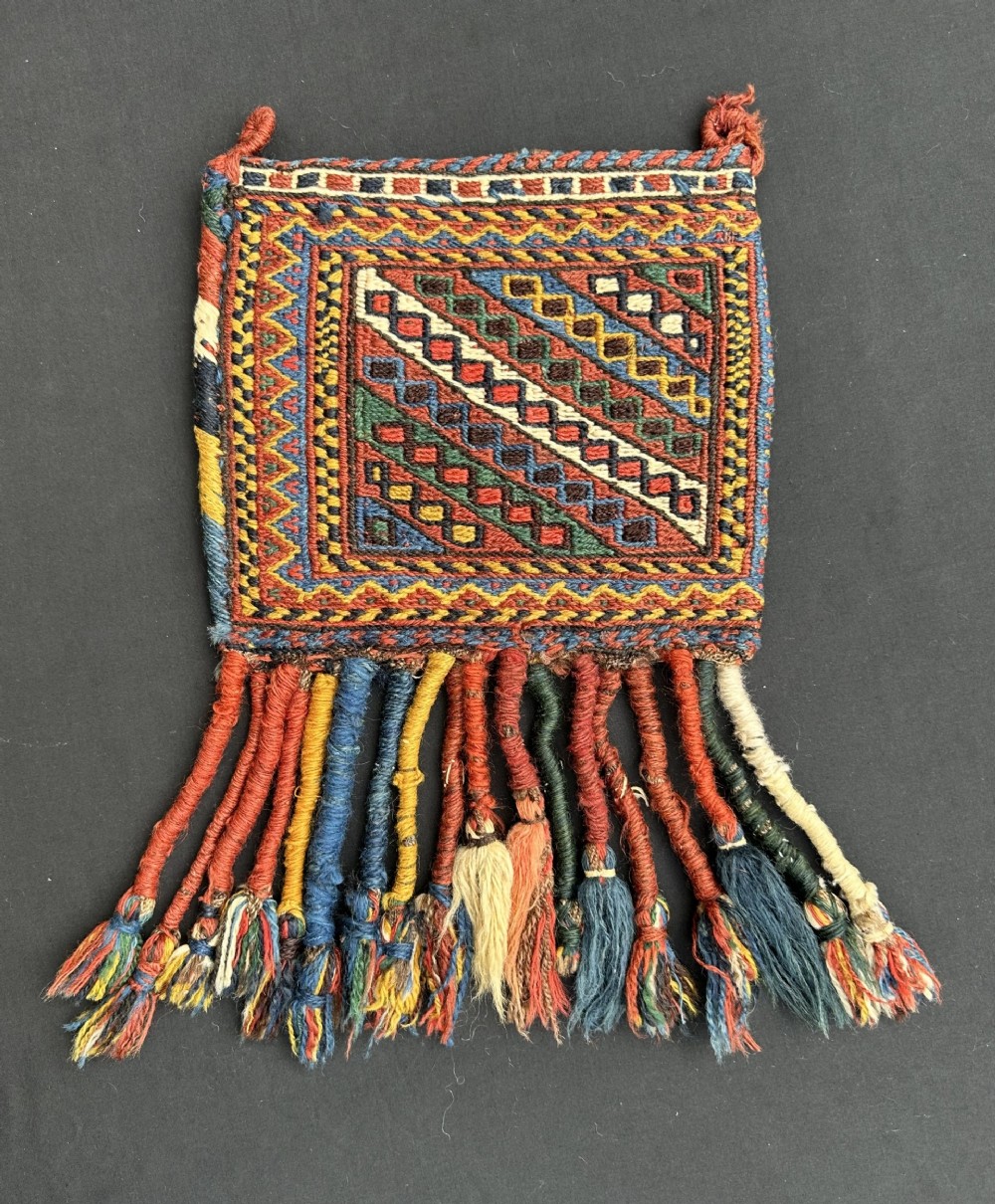 antique vanitybag afshar nomads kerman province south persia