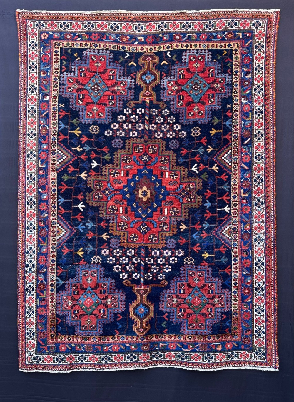 antique afshar rug neiriz region kerman province south persia