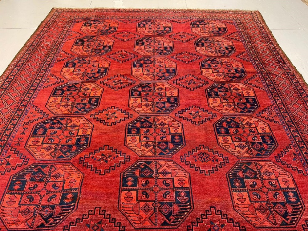 antique turkmen carpet ersary tribes middle amu darya region turkmenistan central asia