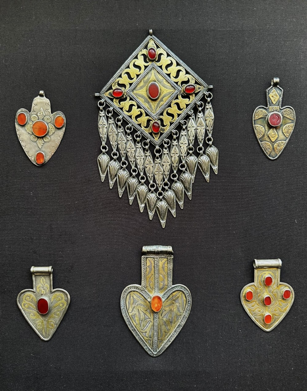 antique turkmen jewellery teke and western yomut tribes turkmenistan central asia